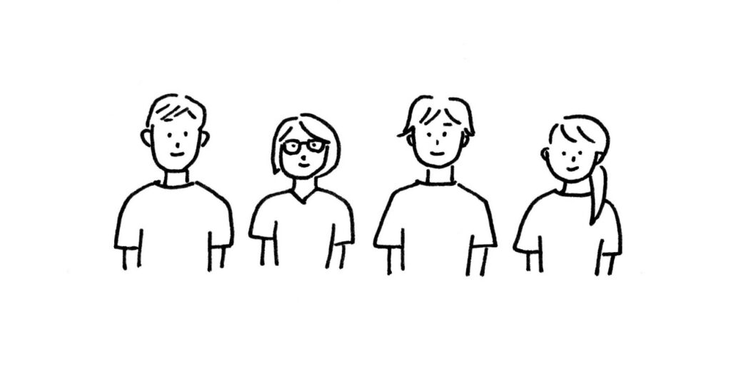 四人の人物